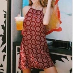 brandy Melville Red Medallion Dress